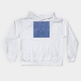 Cornflower Blue Abstract Low Polygon Background Kids Hoodie